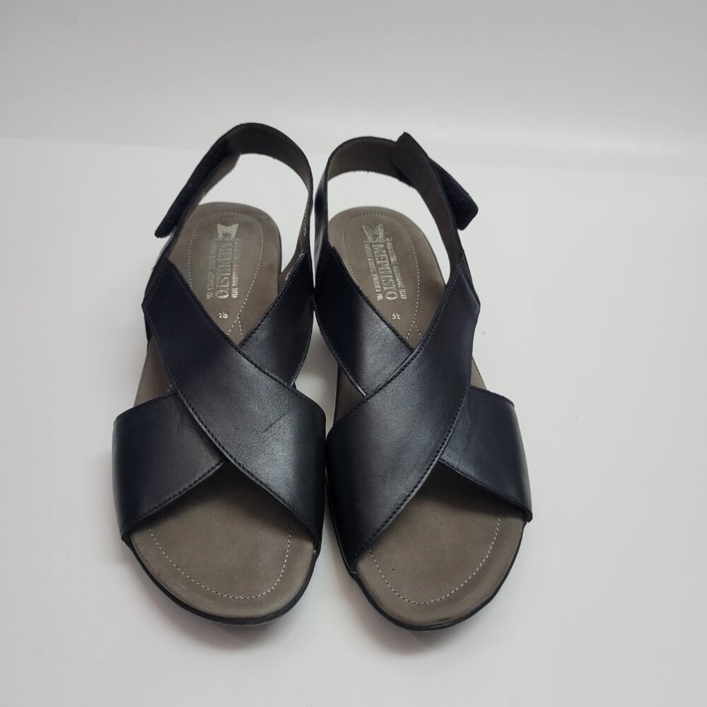 Mephisto Women's Slingback Crisscross Leather Sandals sz 39 - Picture 10 of 11